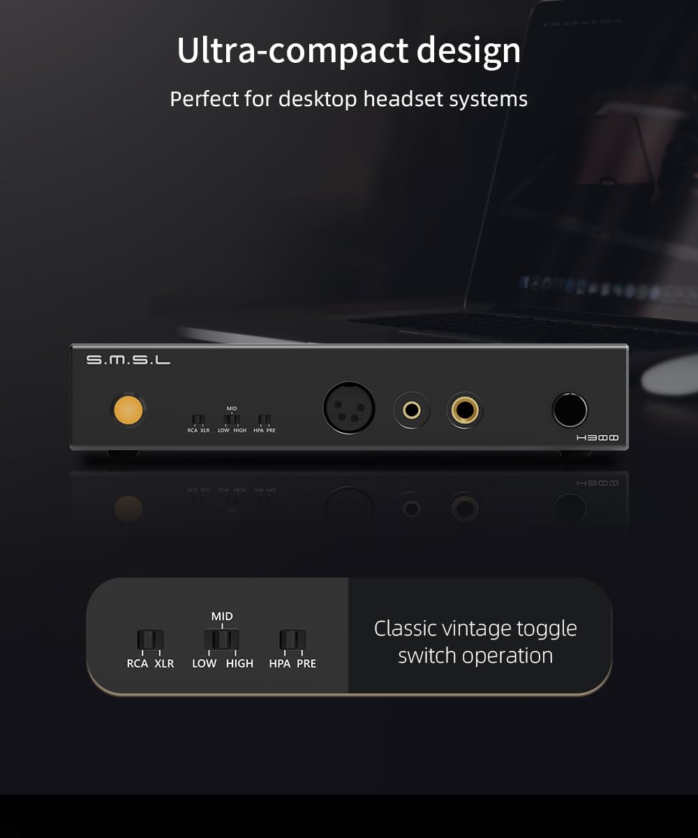 アンプ SMSL H300 Amazon.com: SMSL H300 Headphone Amplifier and Preamp Fully
